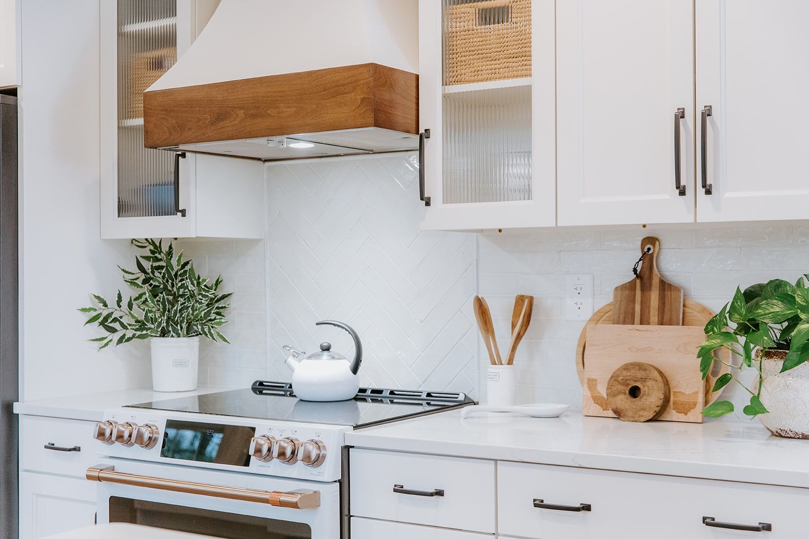 A kitchen cabinets