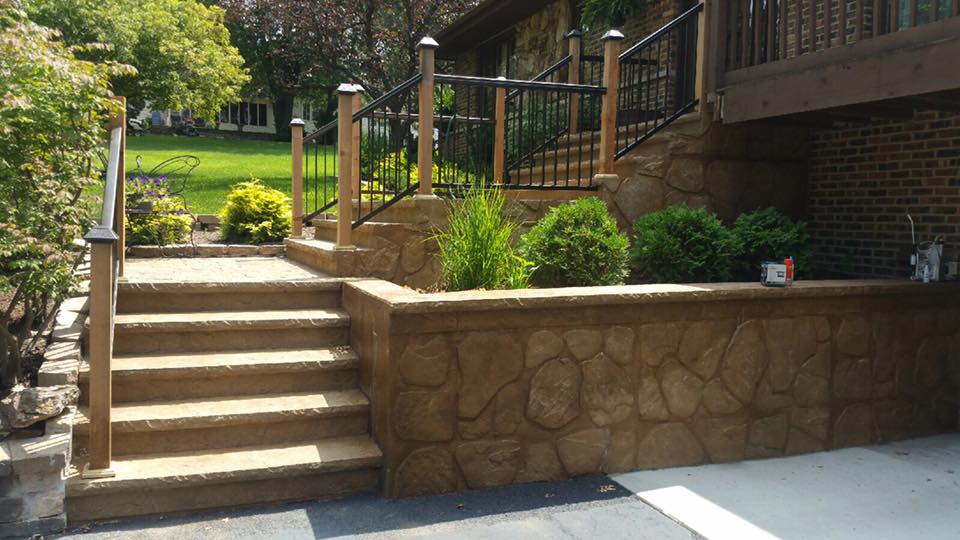 Newly Construct Stairs — Tinley Park, IL — Frazier Residential Concrete