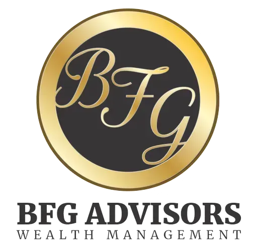 A logo for a company called bfg advisors wealth management