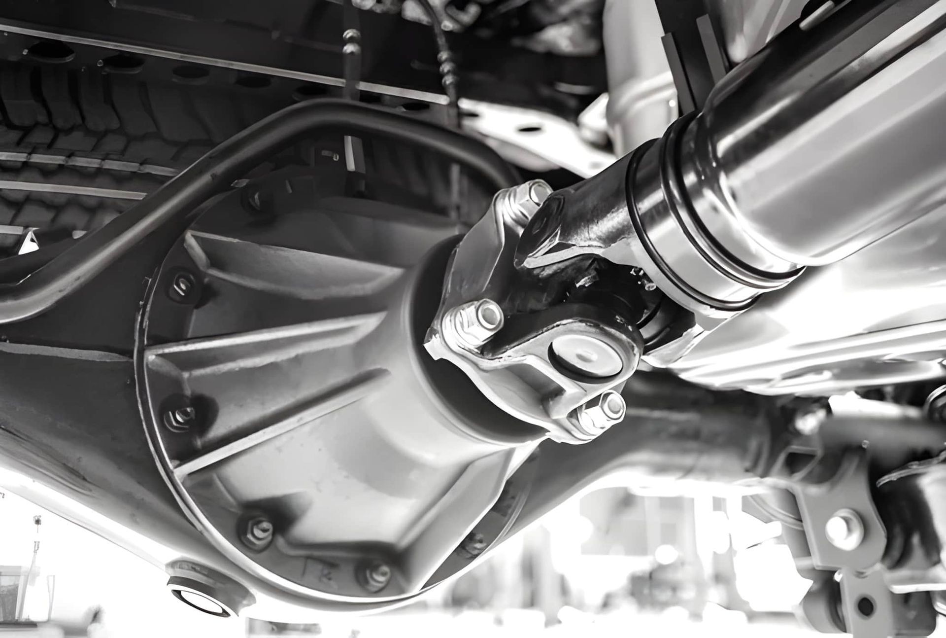 Rear Axle of a Vehicle, Showing Differential Housing — Mechanical Care in Belconnen, ACT