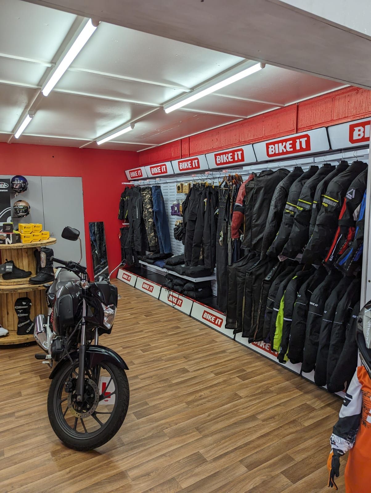 Honda CB125F  inside the PML Motorcycles shop