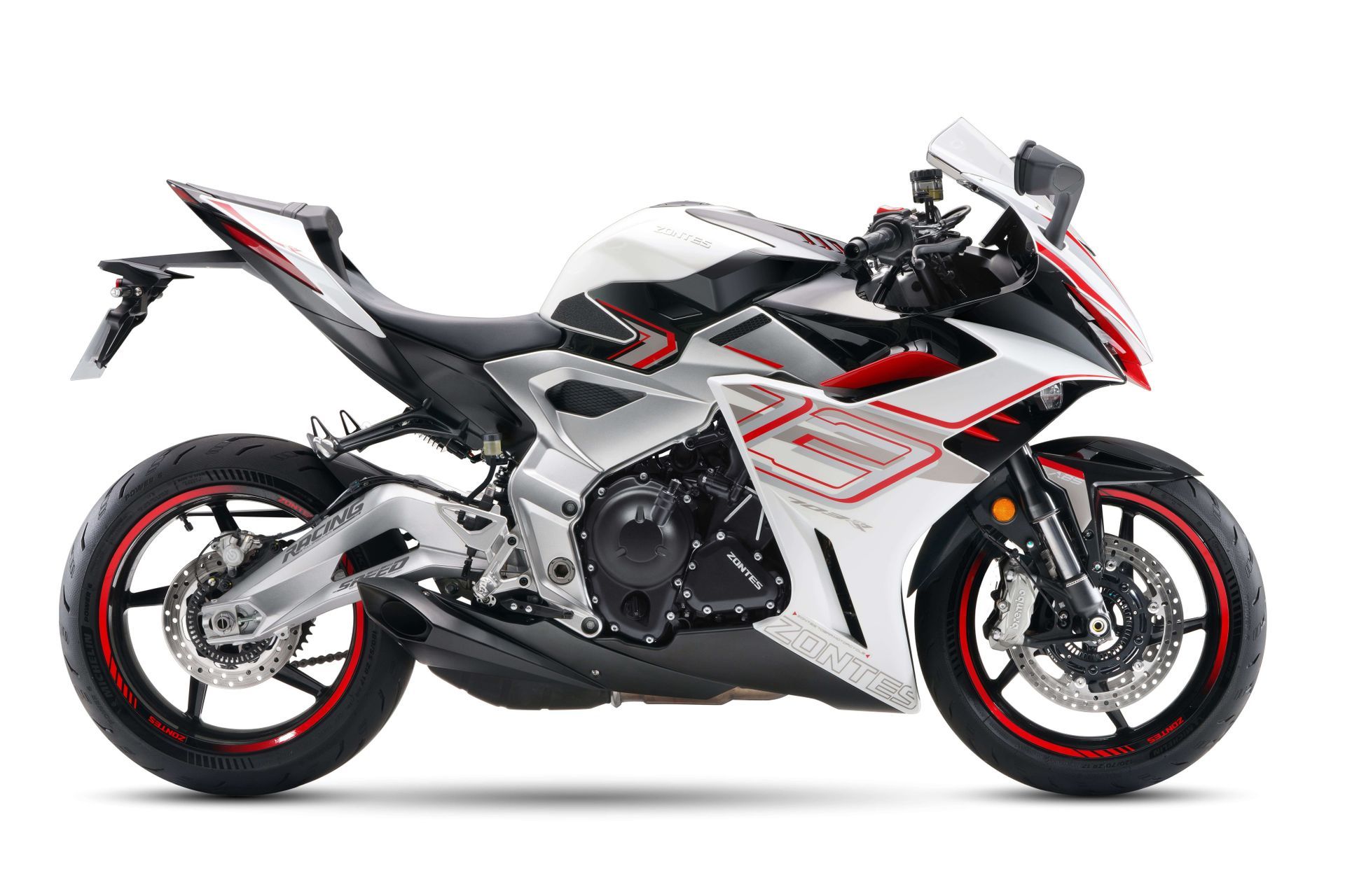 WHITE & RED ZONTES SPORTS BIKE