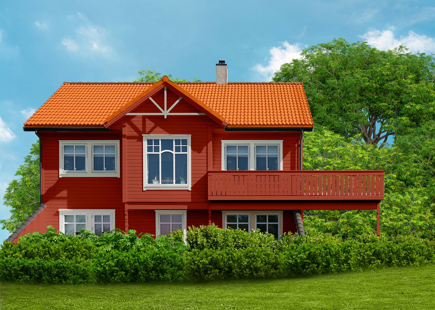Ny takfärg kan göra underverk för ett hus. Kontakta Taklabbet Sverige.