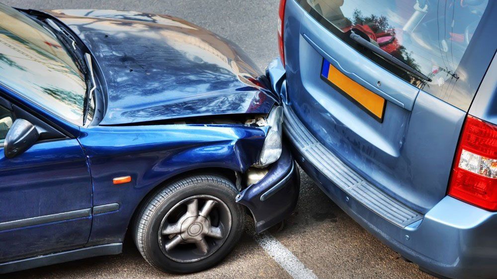 Car with Damaged Bumper