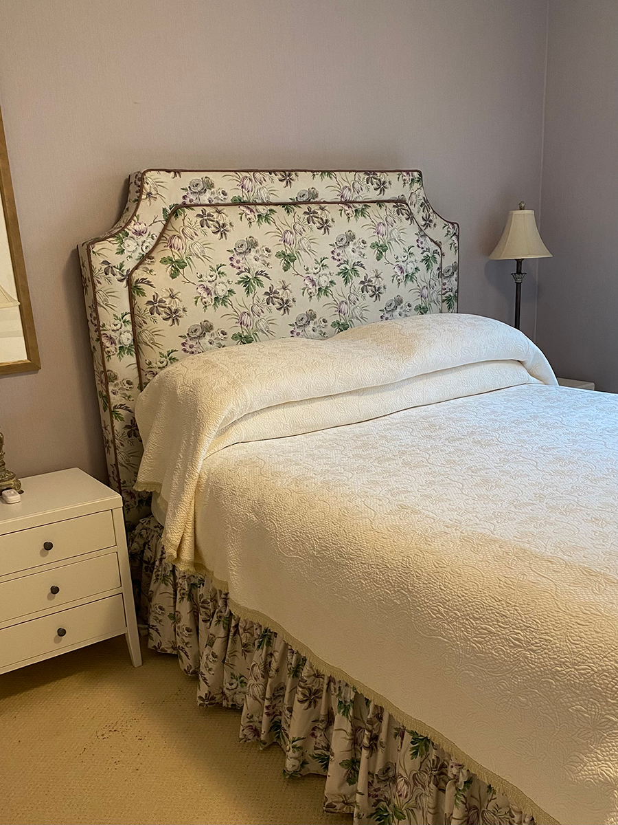 complete bed with bedskirt