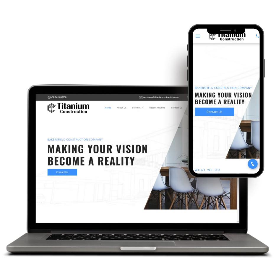 Titanium Construction website screenshot