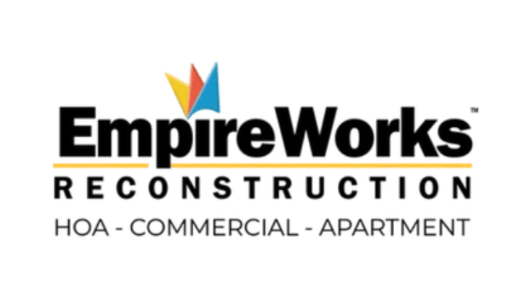 A colorful kite is flying over a yellow line on a white background.