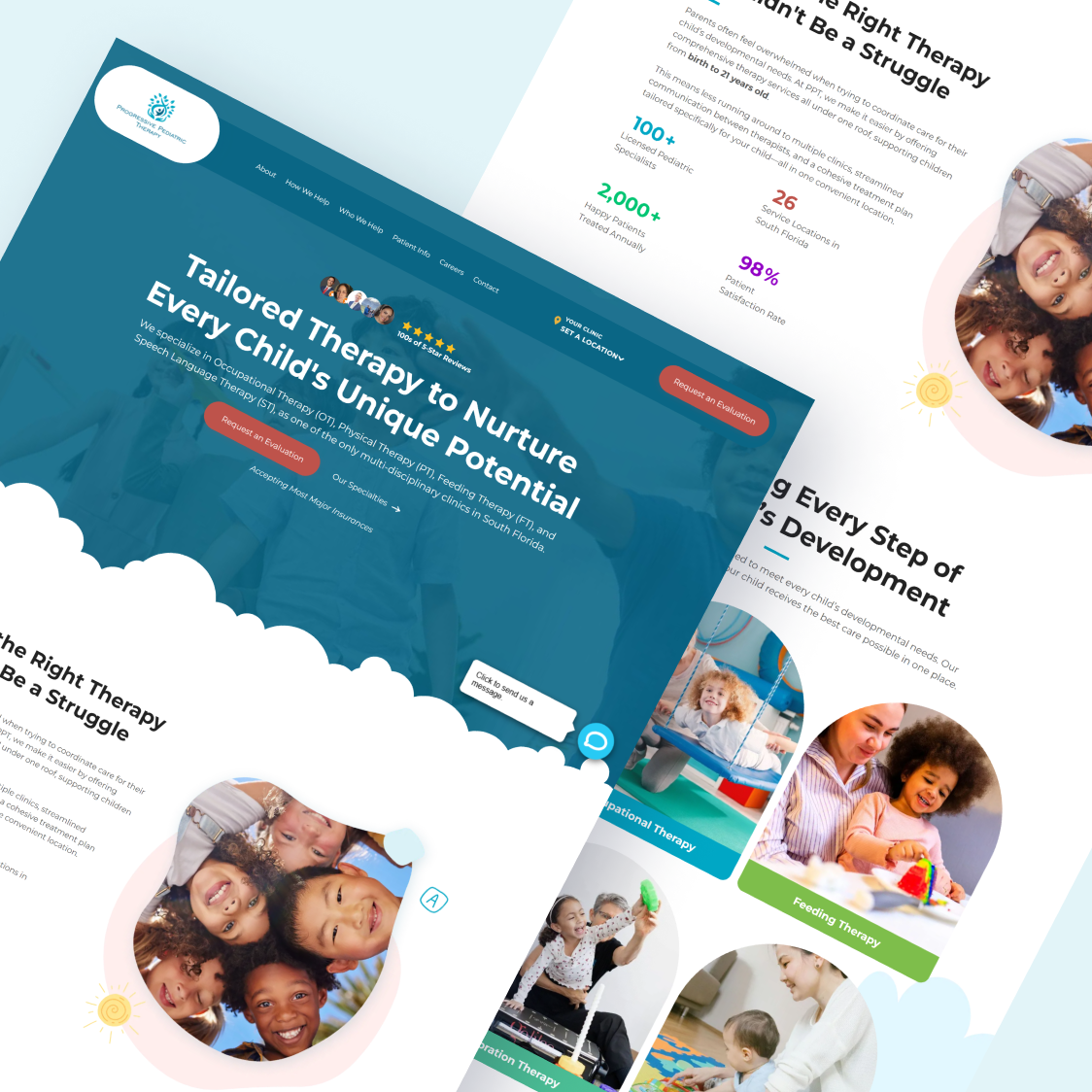 A website that says tailored therapy to nurture every child 's unique potential
