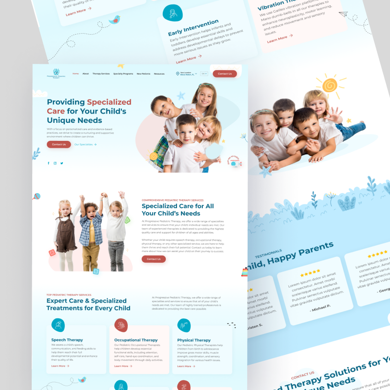 A group of children are standing next to each other on a website.