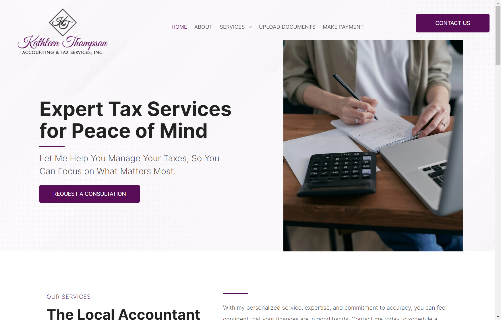 Kathleen Thompson Accounting project image 1