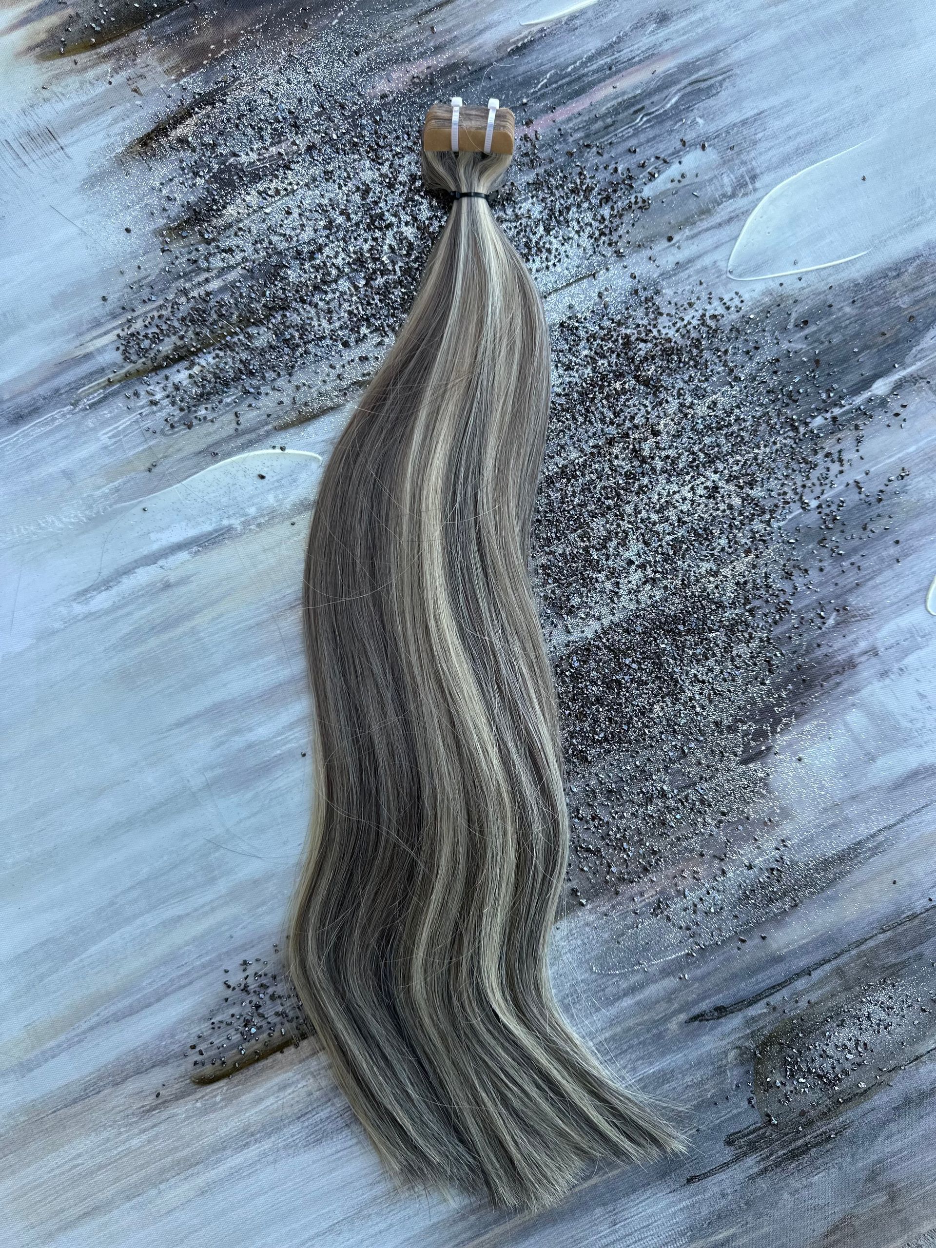 I-tip brown & blond