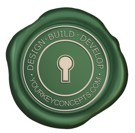 Green circular logo with keyhole icon and the words “Design · Build · Develop · JourneyConcepts.com”
