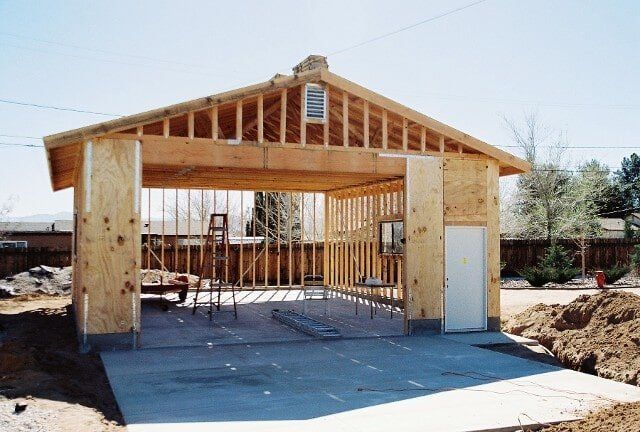 Garage under construction — Hesperia, CA — Bergstrom Construction