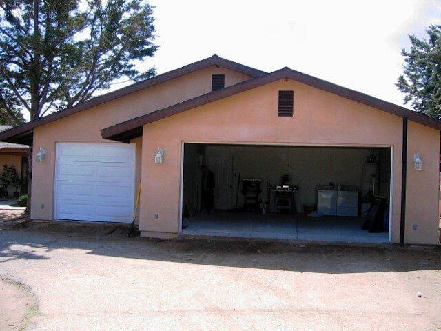 Garage with two garage doors — Hesperia, CA — Bergstrom Construction