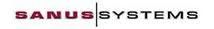 Sanus Systems logo in red and black text on a white background