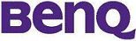 BenQ logo in purple text on a white background