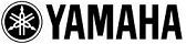Yamaha logo in black and white with circular tuning fork emblem.