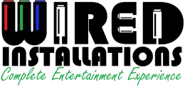 WIRED Installations logo in black, red, blue, and green with the tagline &ldquo;Complete Entertainment Experience&rdquo;
