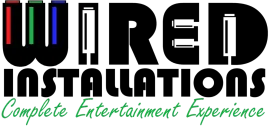 WIRED Installations logo in black, red, blue, and green with the tagline &ldquo;Complete Entertainment Experience&rdquo;