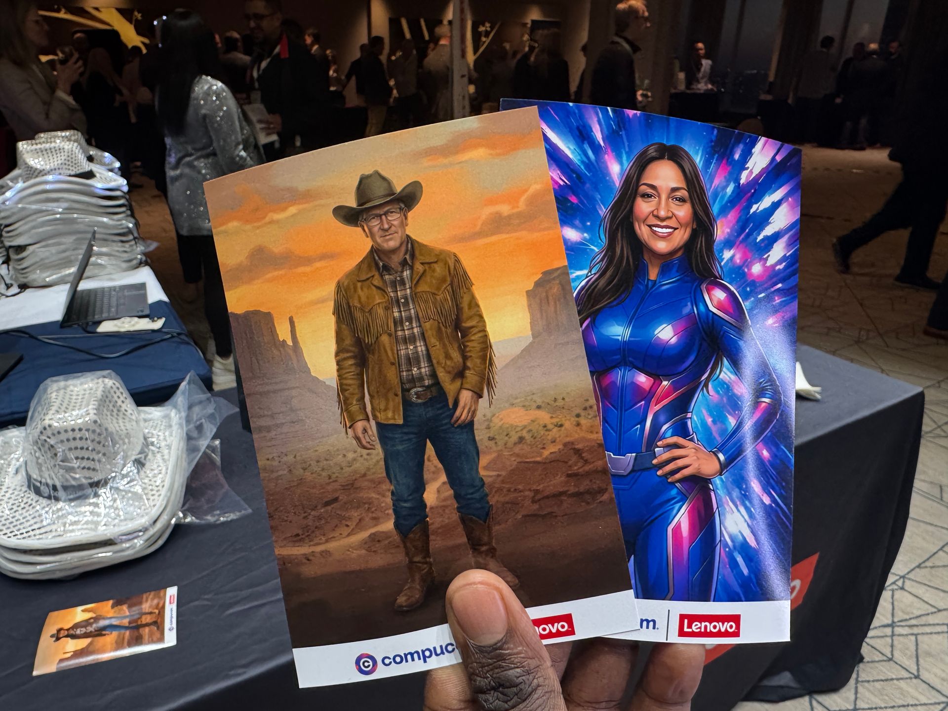 Personalised portraits from AI photo booth rental in Texas