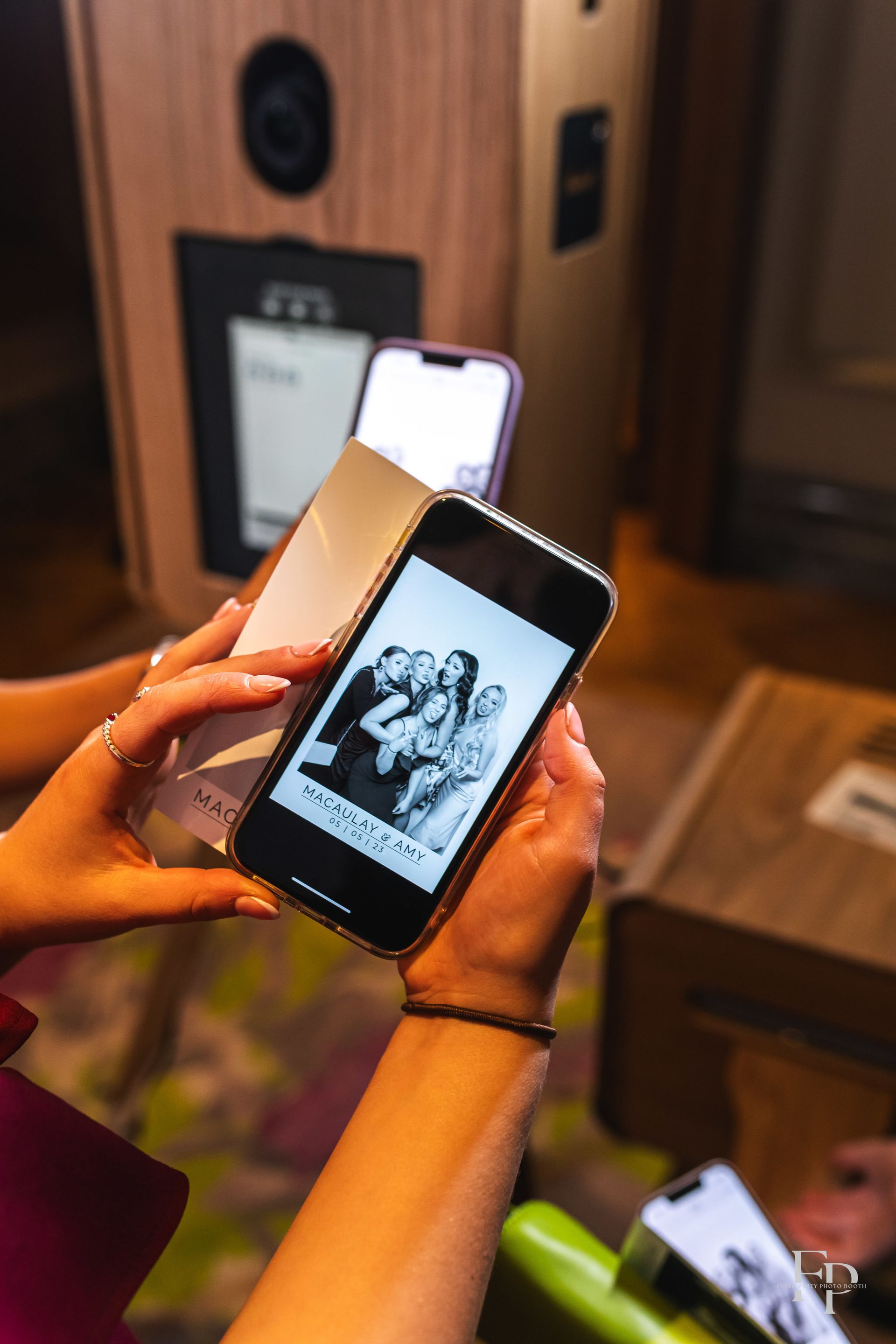 Luxury glam photo booth creating high-end event portraits