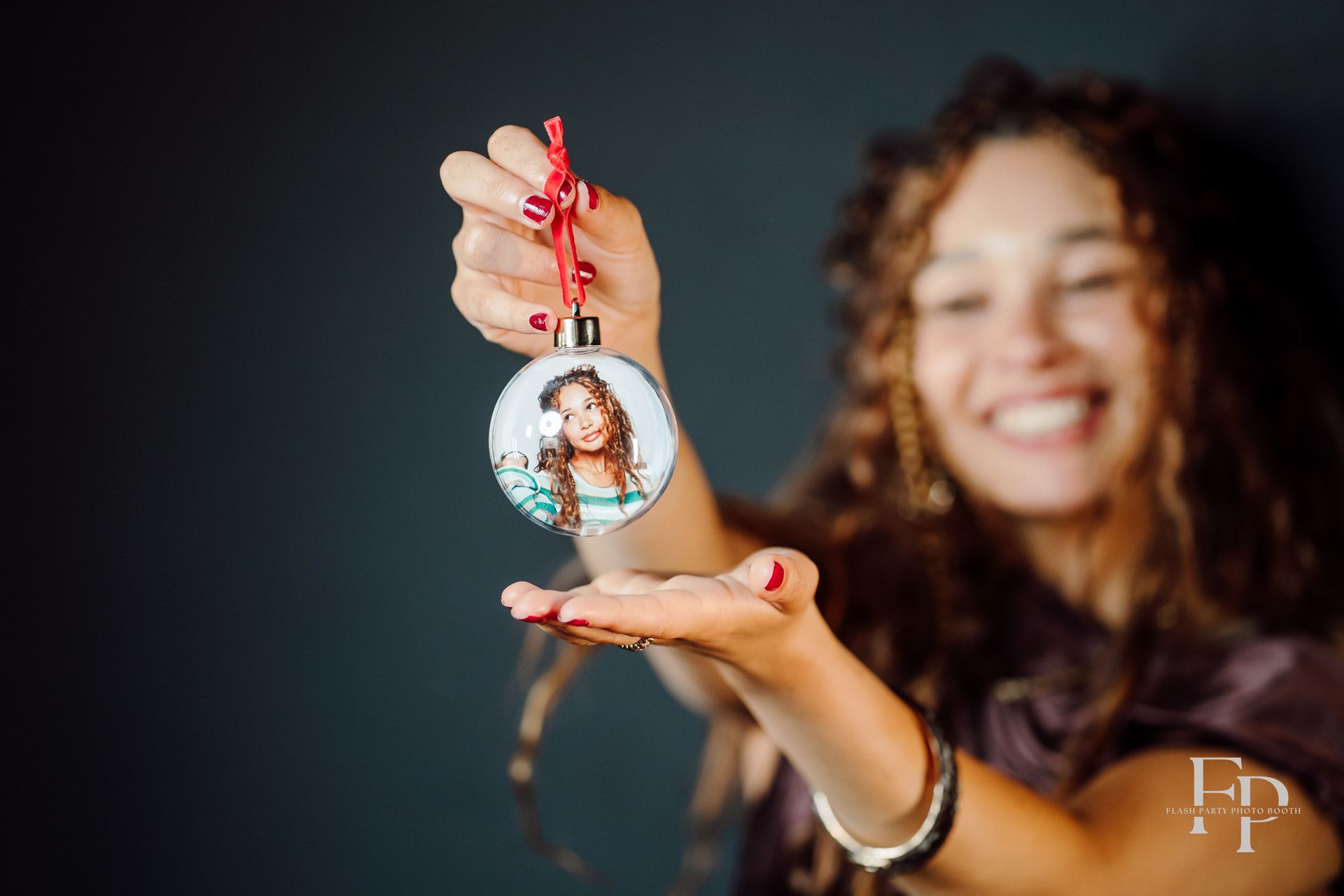 Ornament Photo Booth setup