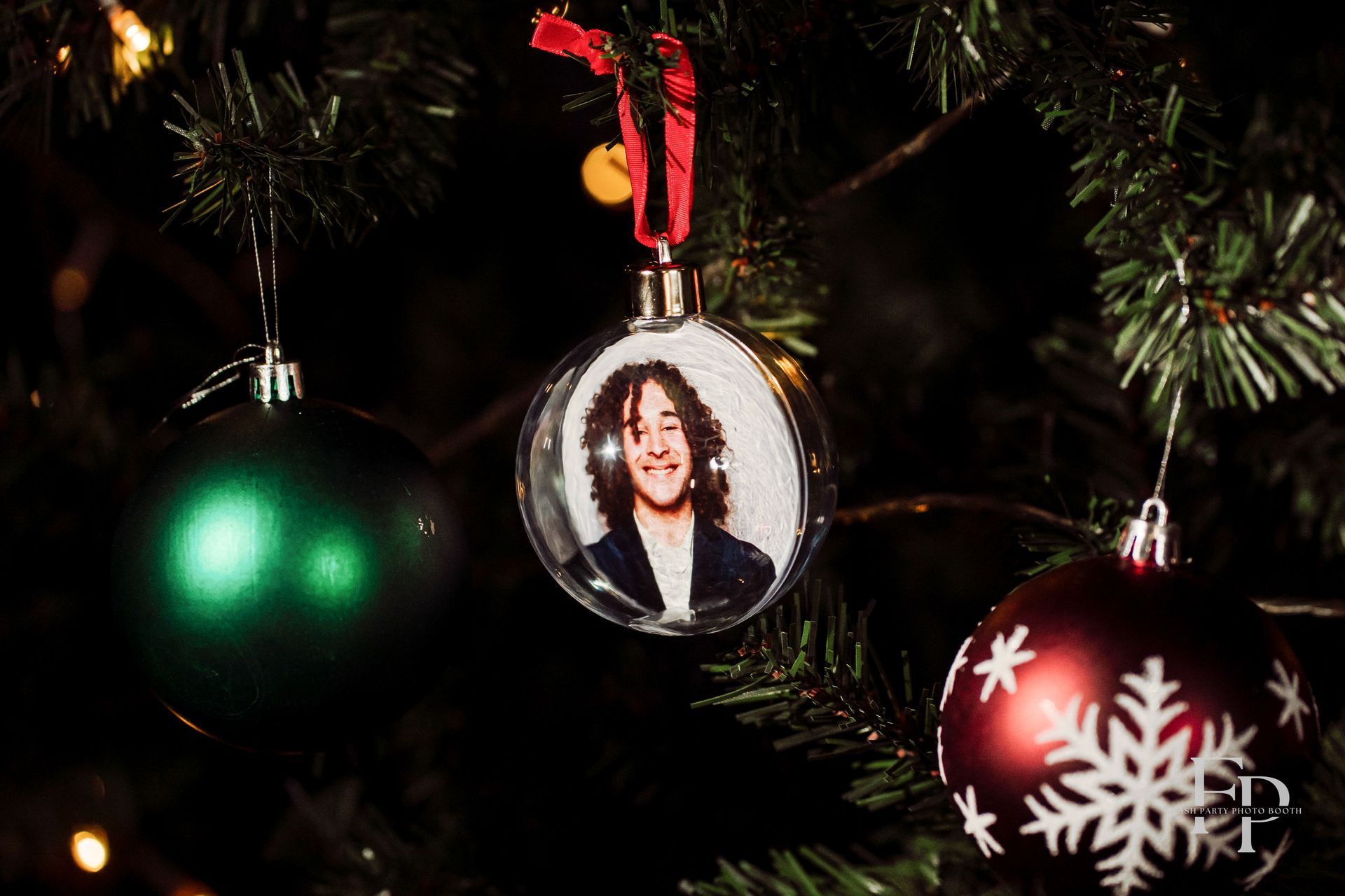 Ornament Photo Booth at event