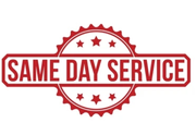 same day service
