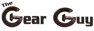 Logo reading “The Gear Guy” with two large gear-shaped letters on a white background