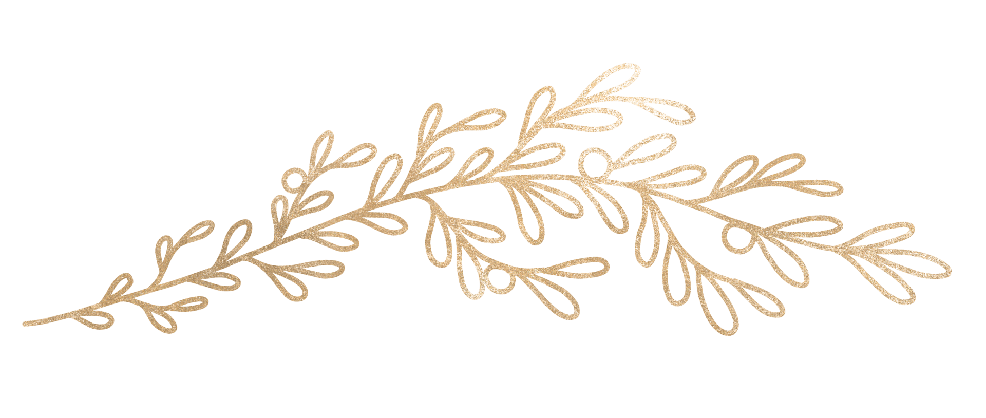 Gold Leafy branch illustration