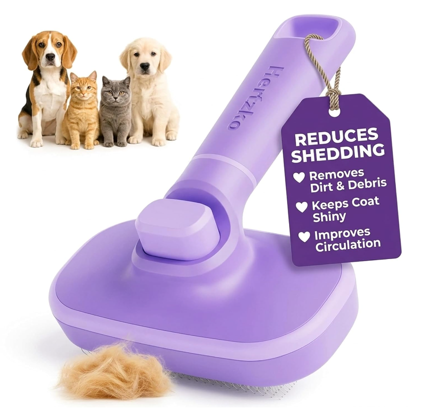 Self Cleaning Slicker brush for dogs and cats
