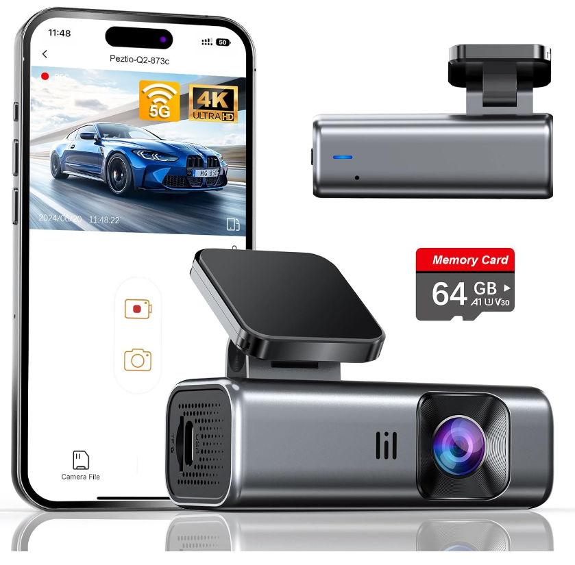 4K Dash Cam for cars Front