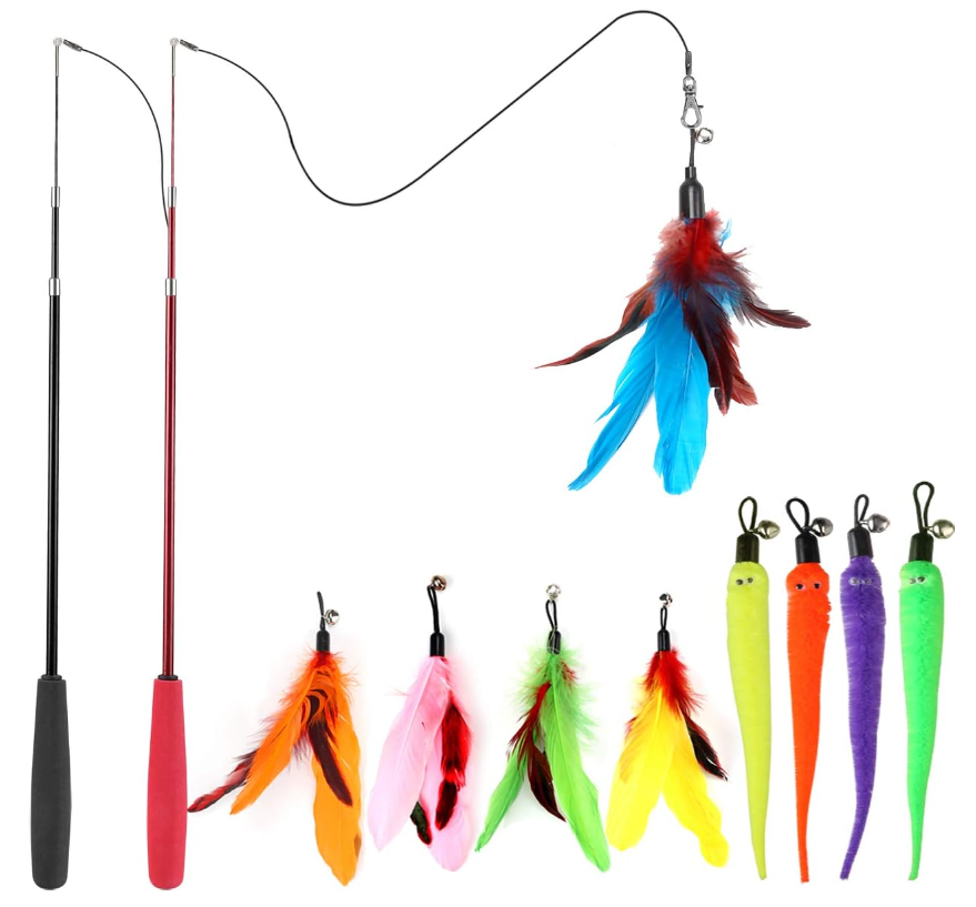 MeoHui Cat Retractable Wand Toy