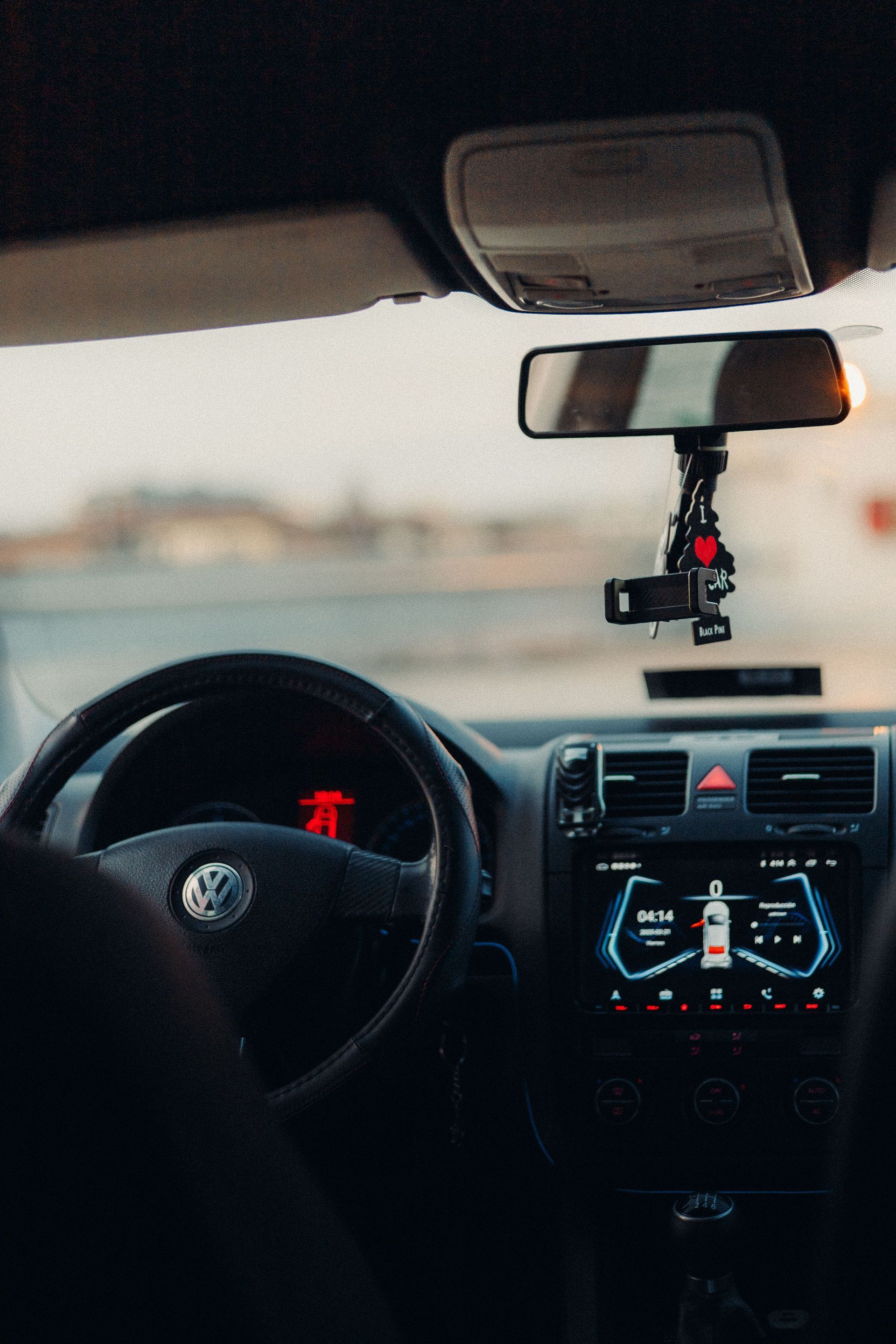 Dash inside of a car