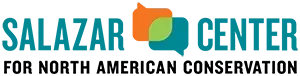 Salazar Center logo with teal text and an orange-green tree icon, “for North American Conservation Agriculture” tagline