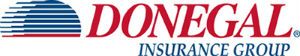A donegal insurance group logo with an american flag on it