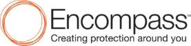 A logo for encompass creating protection around you