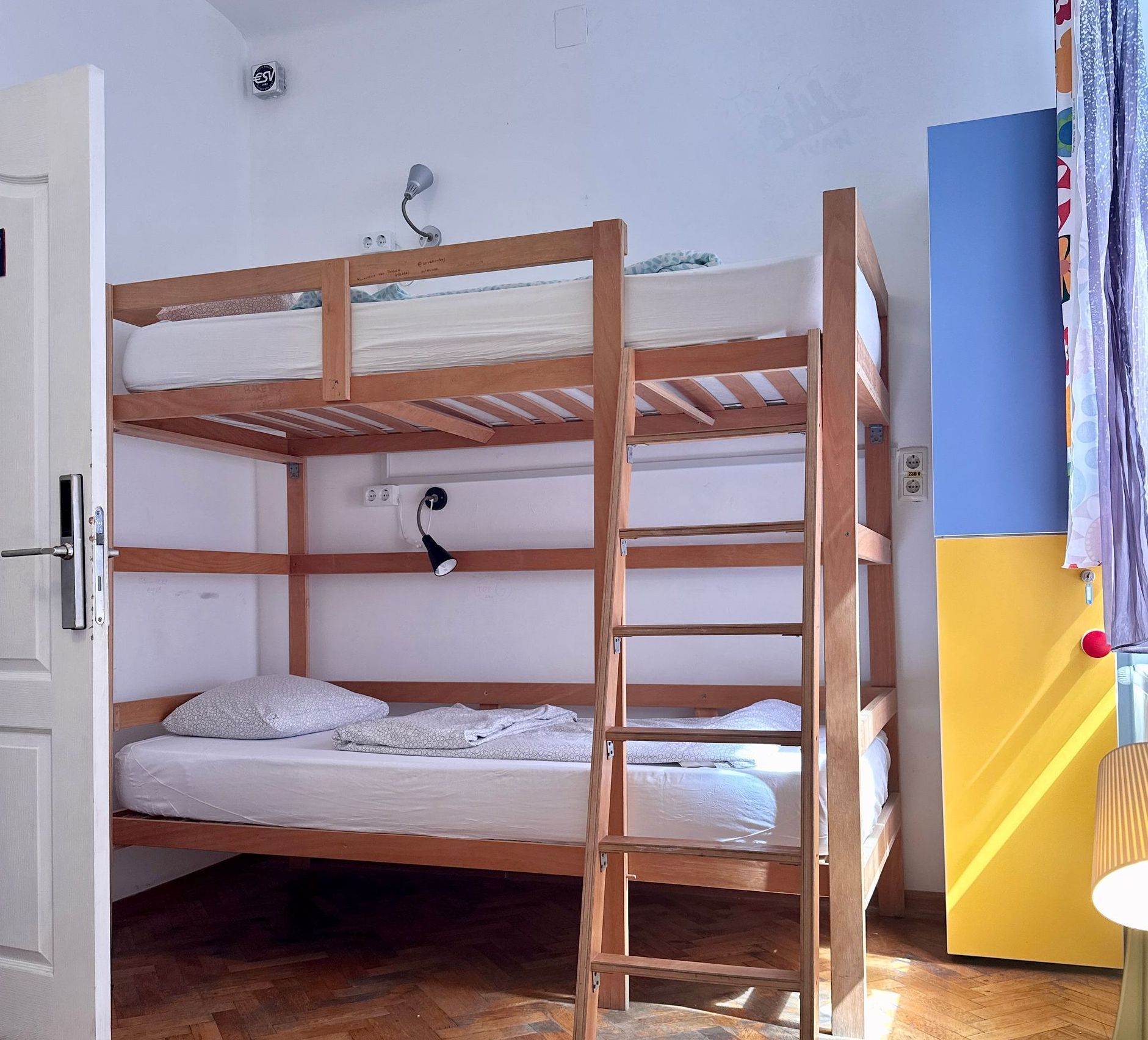 Clean dorm beds in old town Brasov accommodation