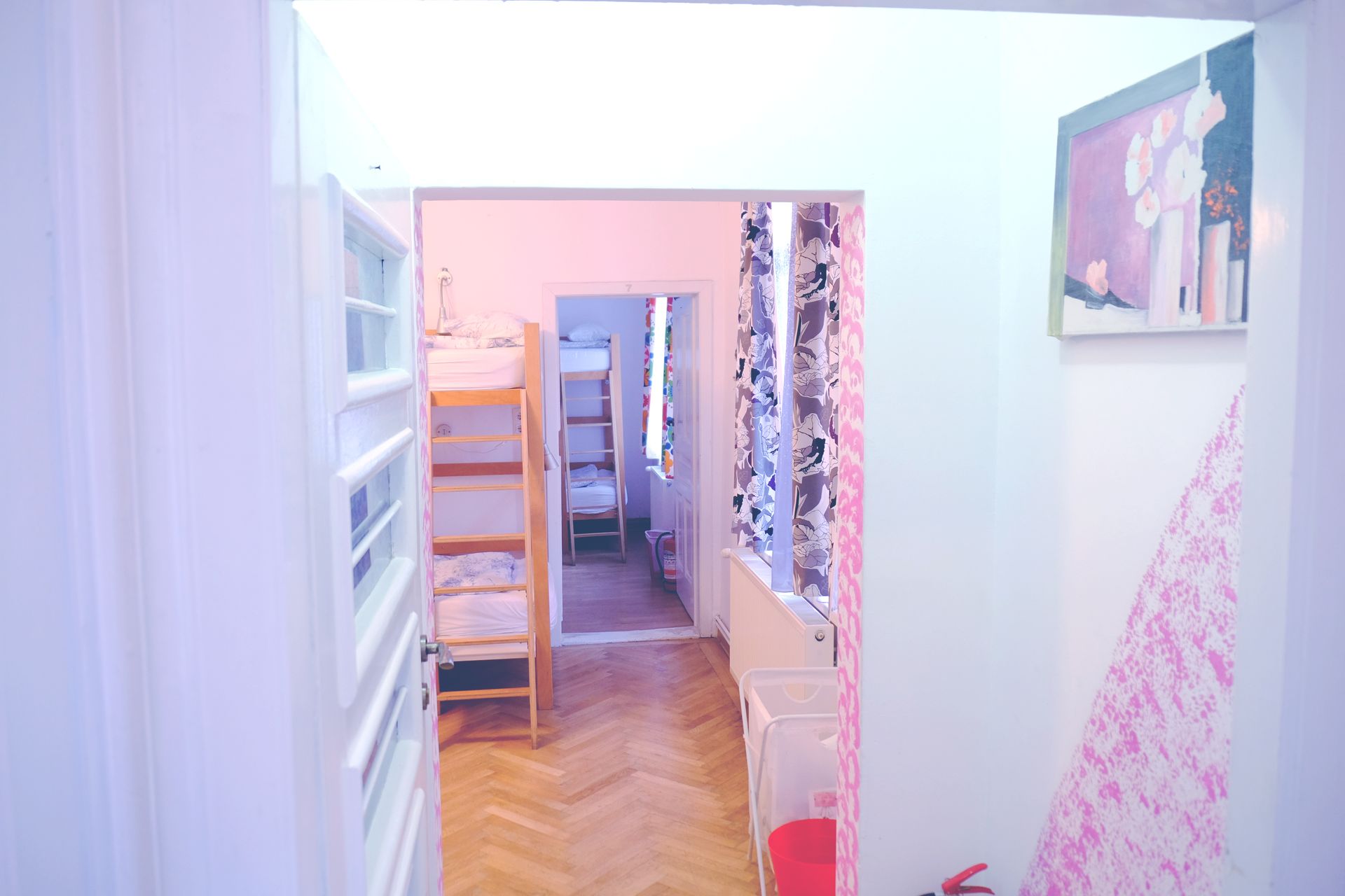 Female only dorm room in Brasov backpacker hostel