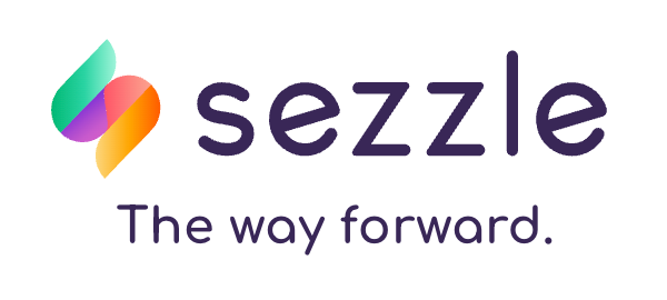 Sezzle logo with multicolor icon and the tagline “The way forward.”