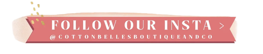 Pink banner reading “FOLLOW OUR INSTA” with a white Instagram handle underneath.