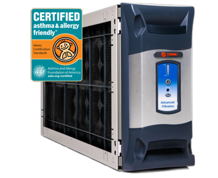 A certified asthma and allergy friendly air purifier