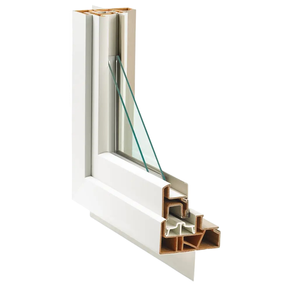 Composite Window Frame Corner Cut out