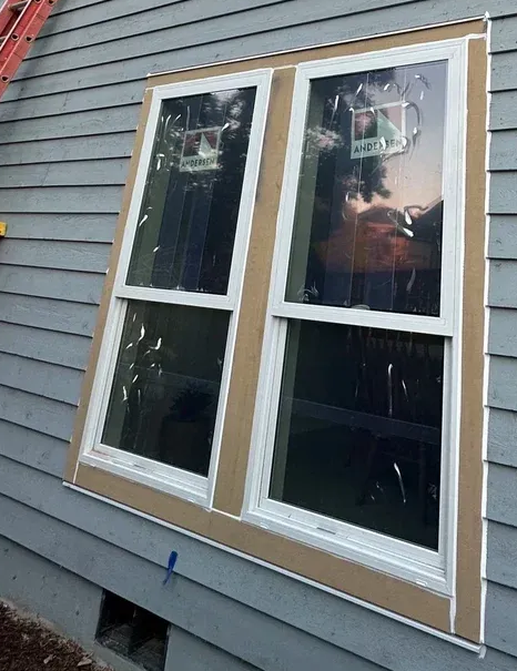 Flash and Trim a dual-wall window installation