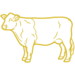 a drawing of a cow standing | Whole cow for sale