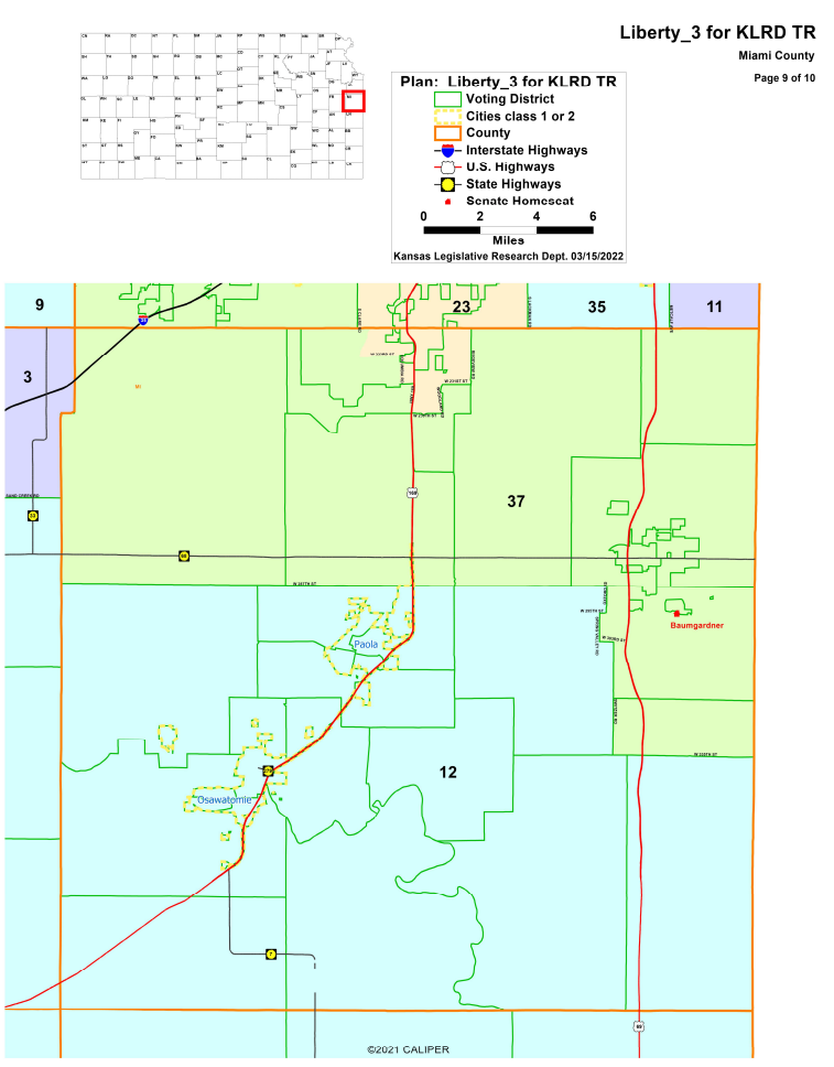 Kansas State Senate Map | Kansas Information Network
