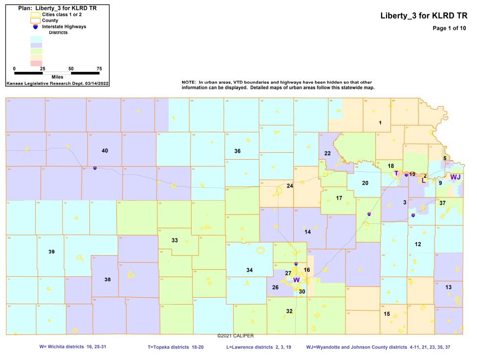 Kansas State Senate Map