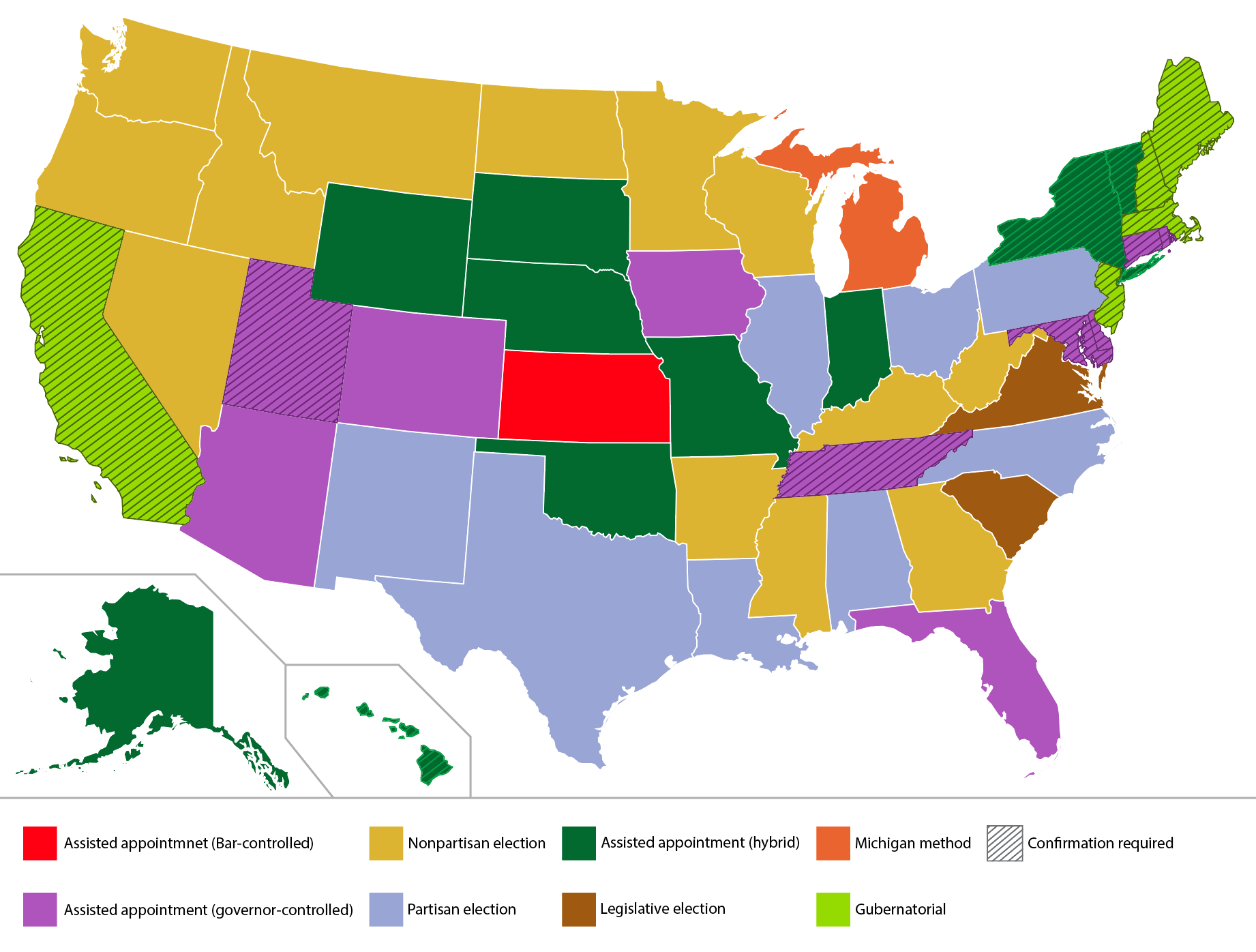 How states select Supreme Court Justices