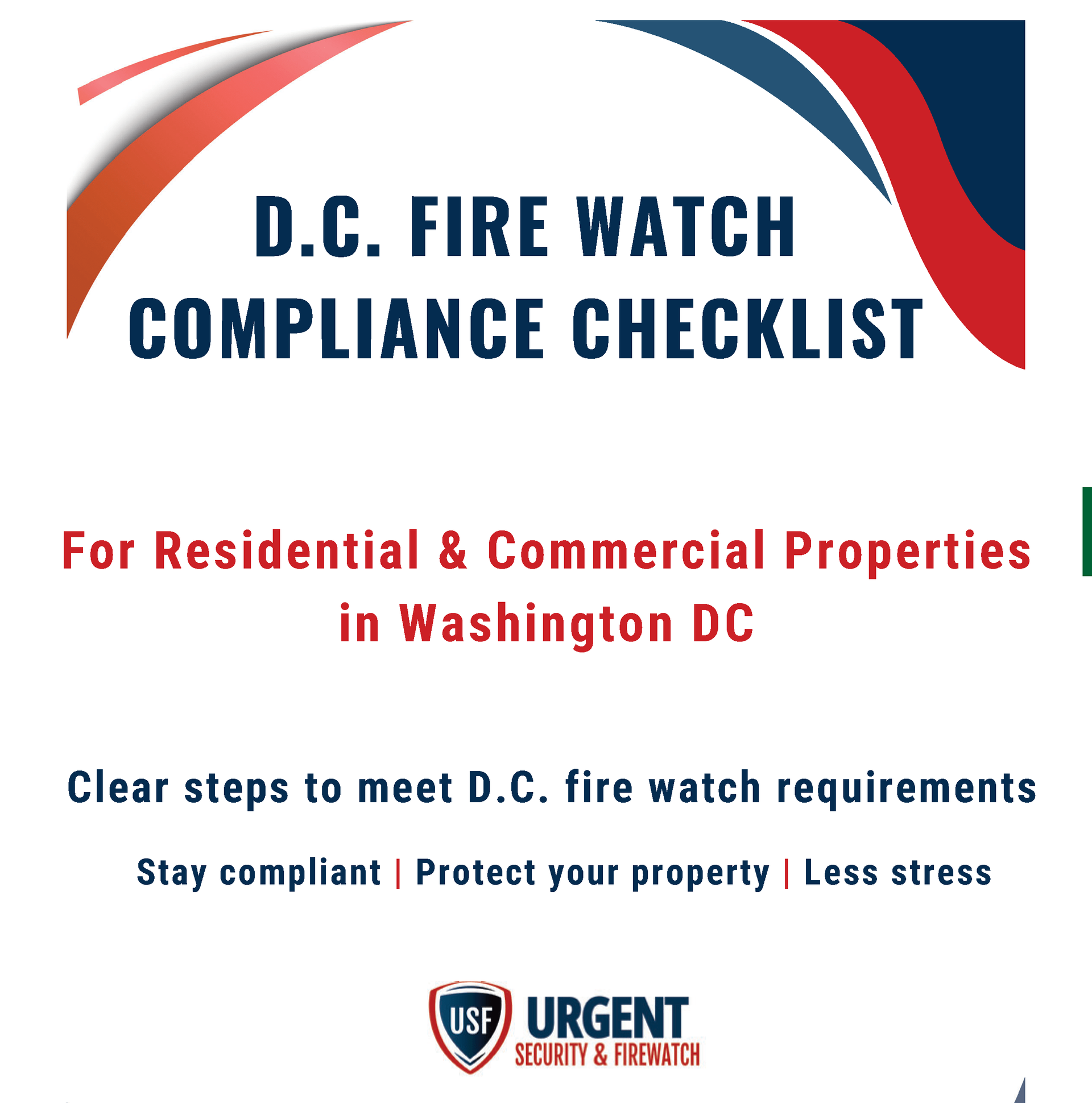 washington dc fire watch compliance checklist
