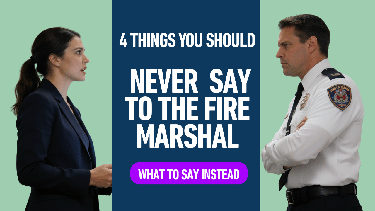 property speaking with fire marshal about fire watch regulations